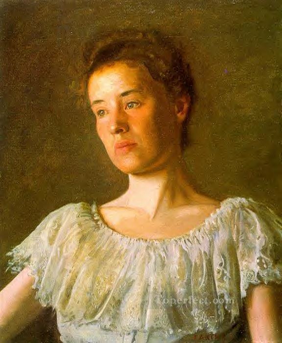 Portrait of Alice Kurtz Realism portraits Thomas Eakins Oil Paintings